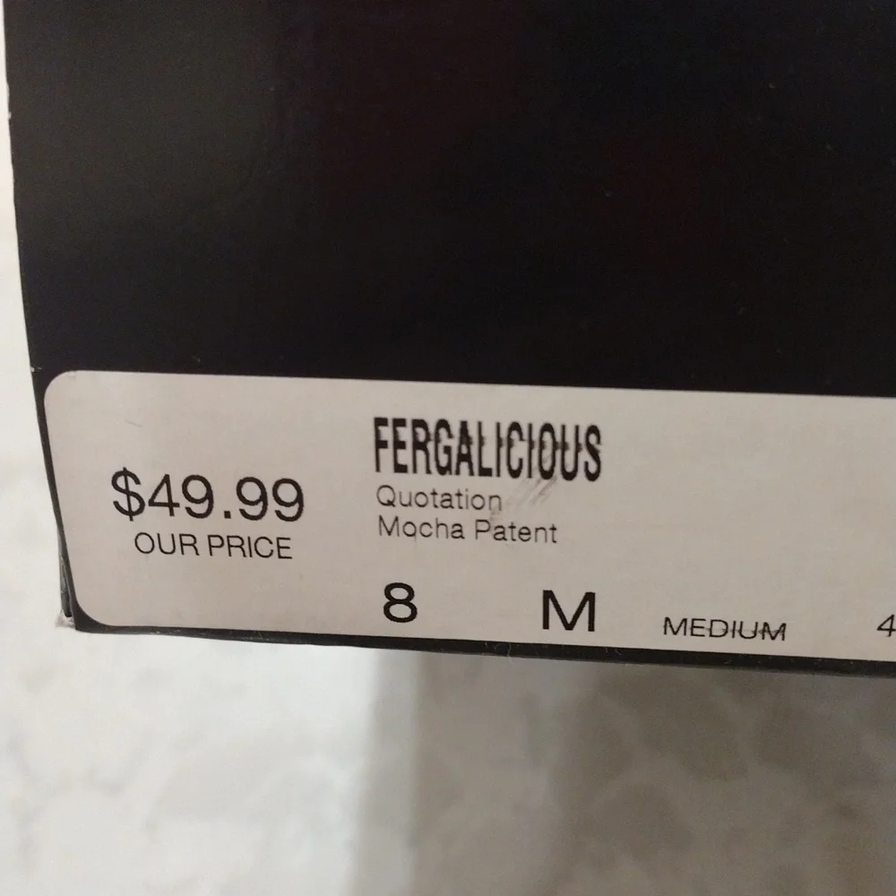 Fergalicious By Fergie. Beige and Cork Platform Wedges. Size 8M - Picture 6 of 7